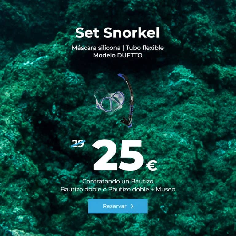 oferta set snorkel mascara silicona